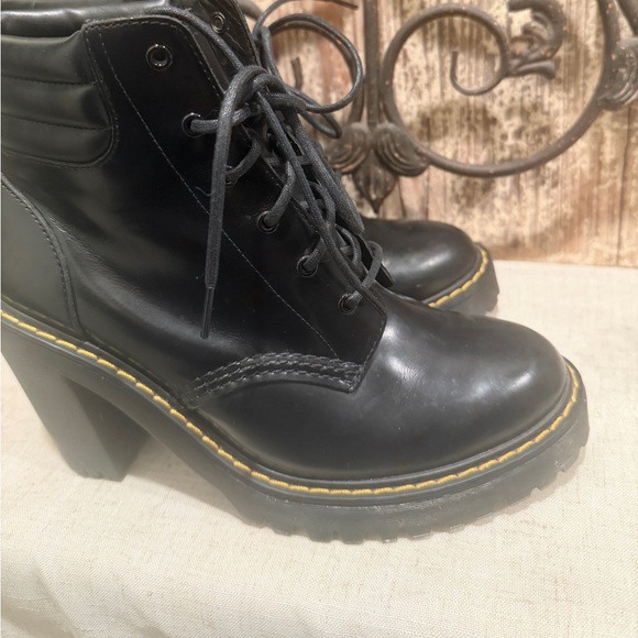 Dr. Martens‎ Persephone Black Leather Platform High Heel Boots size 8 - Picture 7 of 11